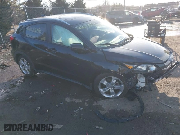 2016 Honda HR-V EX-L w/Navi with VIN 3CZRU6H70GM735515, listed as a IAAI auction lot 41678286 with 1 mi miles. Bid and sale history available at carsss.com. Image 1.