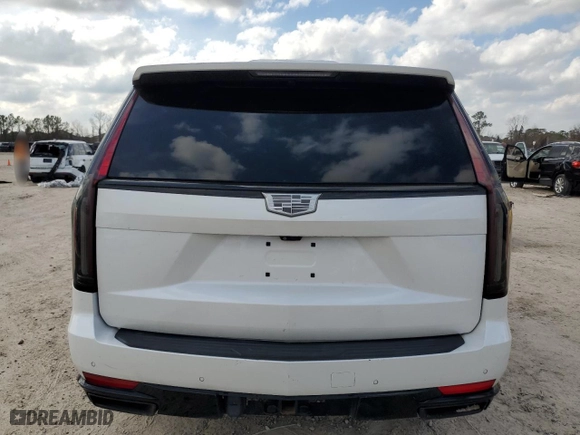 2023 Cadillac Escalade 4WD Sport Platinum with VIN 1GYS4GKL4PR244988, listed as a Copart auction lot 44170745 with 0 mi miles and Salvage Title. Bid and sale history available at carsss.com. Image 7.