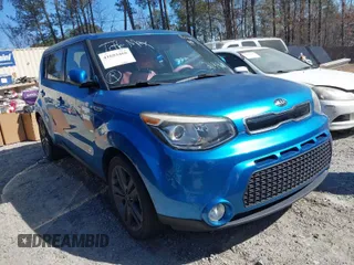 2015 Kia Soul + with VIN KNDJP3A55F7219466, listed as a IAAI auction lot 41693468 with 69,019 mi miles. Bid and sale history available at carsss.com. Image 1.