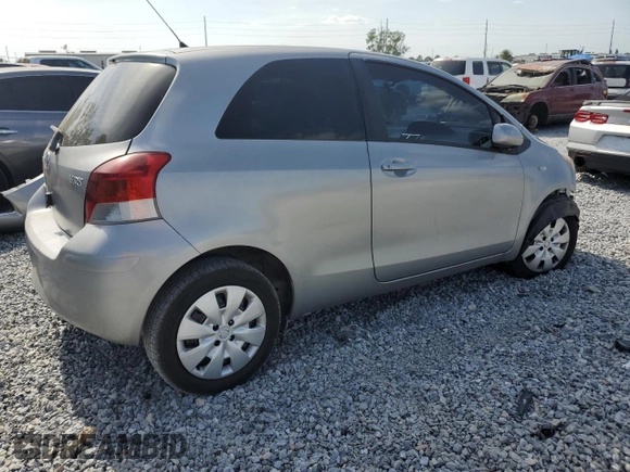 2010 Toyota Yaris with VIN JTDJT4K33A5298431, listed as a Copart auction lot 54492675 with 91,758 mi miles and Salvage Title. Bid and sale history available at carsss.com. Image 3.