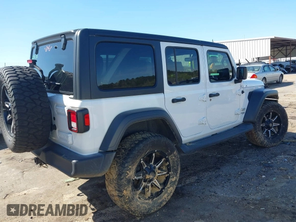 2020 Jeep Wrangler Unlimited Sport S z VIN 1C4HJXDN5LW204468, wystawiony jako IAAI lot #41855289 z przebiegiem 62 610 mil mil oraz . Historia ofert i sprzedaży dostępna na DreamBid. Obrazek 4.