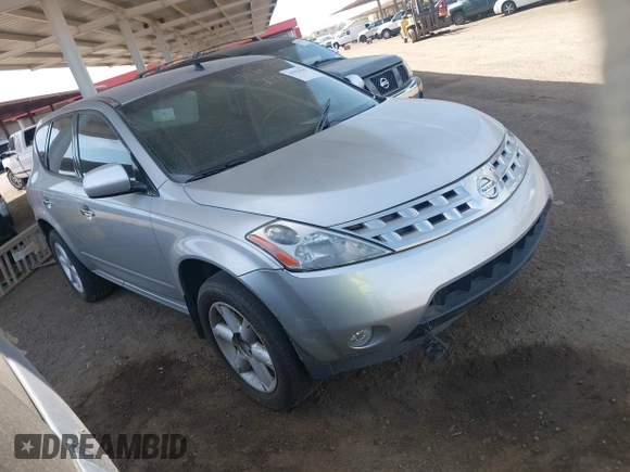 2005 Nissan Murano SE with VIN JN8AZ08T95W303747, listed as a IAAI auction lot 41921987 with 213,216 mi miles and . Bid and sale history available at DreamBid. Image 1.