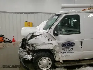 2013 Ford Econoline Cargo Van Commercial with VIN 1FTNE2EW0DDA54008, listed as a Copart auction lot 46318215 with 0 mi miles and Salvage Title. Bid and sale history available at carsss.com. Image 12.