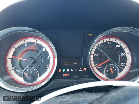 2013 Dodge Grand Caravan SXT with VIN 2C4RDGCG6DR611272, listed as a Copart auction lot 43072485 with 163,243 mi miles and Non Repairable. Bid and sale history available at DreamBid. Image 9.