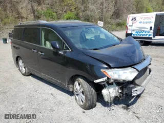 2012 Nissan Quest SL with VIN JN8AE2KP1C9038062, listed as a Copart auction lot 54204935 with 143,667 mi miles and Salvage Title. Bid and sale history available at carsss.com. Image 4.
