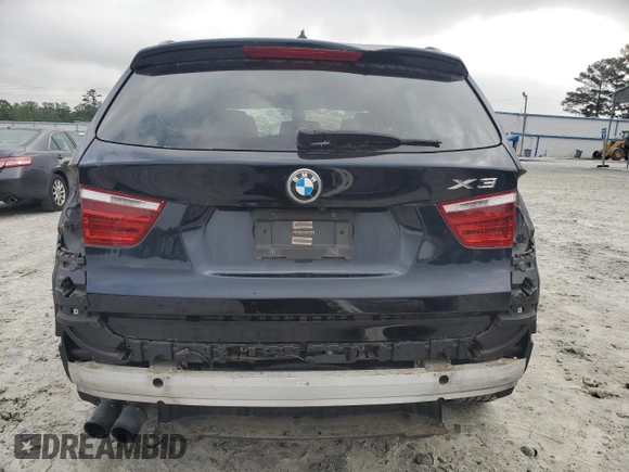 2014 BMW X3 xDrive35i with VIN 5UXWX7C51E0E79351, listed as a Copart auction lot 53645955 with 112,580 mi miles and Salvage Title. Bid and sale history available at DreamBid. Image 6.
