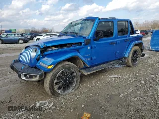 2023 Jeep Wrangler Sahara with VIN 1C4JJXP69PW514957, listed as a Copart auction lot 45354155 with Not Provided miles and Salvage Title. Bid and sale history available at DreamBid. Image 1.