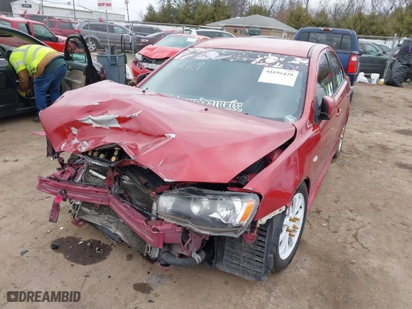 2011 Mitsubishi Lancer ES with VIN JA32U2FU0BU012484, listed as a IAAI auction lot 41696429 with 117,050 mi miles. Bid and sale history available at carsss.com. Image 2.