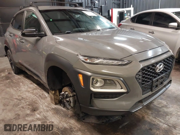 2021 Hyundai Kona Night Edition with VIN KM8K6CA52MU709333, listed as a IAAI auction lot 41704197 with 44,058 mi miles and . Bid and sale history available at DreamBid. Image 1.