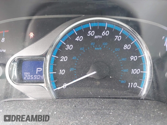 2011 Toyota Sienna XLE AAS with VIN 5TDYK3DC6BS045303, listed as a IAAI auction lot 42515203 with 205,904 mi miles and . Bid and sale history available at DreamBid. Image 7.
