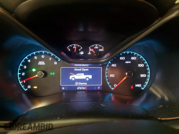 2019 GMC Canyon 4WD SLT with VIN 1GTG6DEN1K1316934, listed as a Copart auction lot 46669405 with 47,616 mi miles and Salvage Title. Bid and sale history available at carsss.com. Image 9.