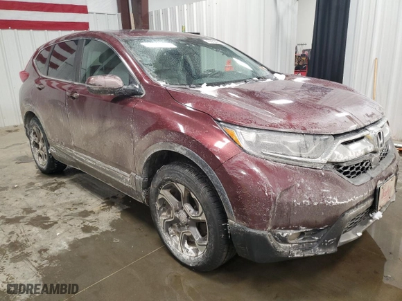2019 Honda CR-V EX-L with VIN 2HKRW2H83KH657442, listed as a Copart auction lot 45882405 with 54,931 mi miles and Salvage Title. Bid and sale history available at carsss.com. Image 4.