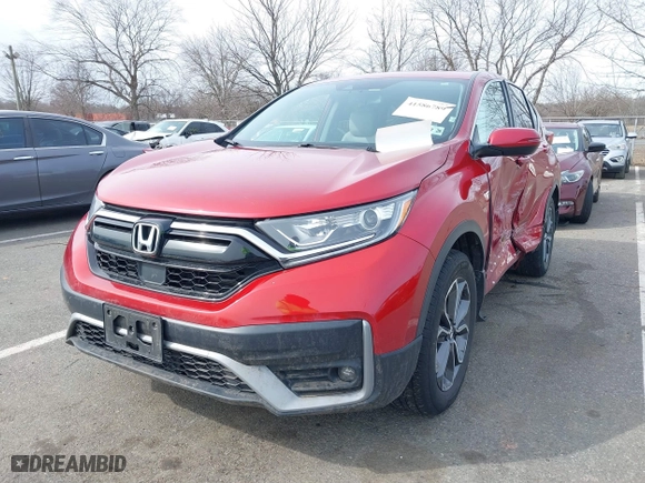 2021 Honda CR-V EX-L with VIN 2HKRW2H87MH659245, listed as a IAAI auction lot 41586789 with 100,279 mi miles. Bid and sale history available at carsss.com. Image 2.