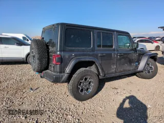 2022 Jeep Wrangler Unlimited Rubicon with VIN 1C4JJXR62NW169992, listed as a Copart auction lot 42417805 with 43,852 mi miles and Salvage title. Bid and sale history available at DreamBid. Image 3.