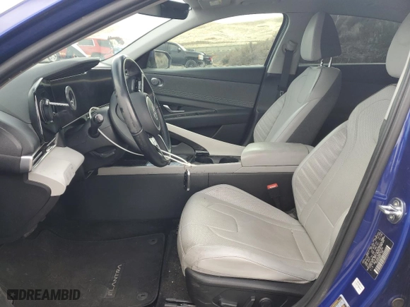2022 Hyundai Elantra Hybrid Limited with VIN KMHLN4AJ0NU021262, listed as a Copart auction lot 49834985 with 33,782 mi miles and Salvage Title. Bid and sale history available at carsss.com. Image 7.