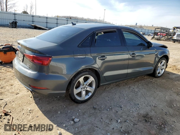 2018 Audi A3 Sedan Premium with VIN WAUB8GFFXJ1076839, listed as a Copart auction lot 43738434 with 61,482 mi miles. Bid and sale history available at carsss.com. Image 3.
