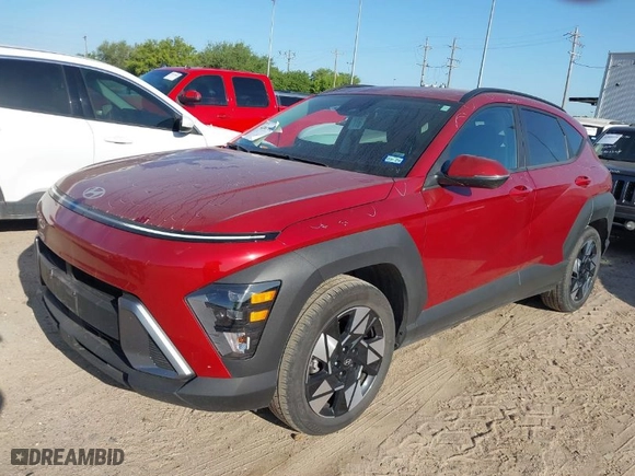 2024 Hyundai Kona SEL with VIN KM8HB3AB1RU171811, listed as a IAAI auction lot 42007991 with 25,390 mi miles. Bid and sale history available at carsss.com. Image 2.