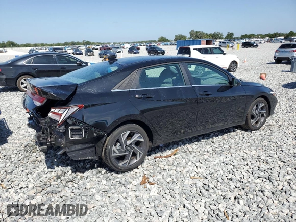2025 Hyundai Elantra SEL Convenience with VIN KMHLS4DG8SU933531, listed as a Copart auction lot 54520365 with 3,295 mi miles and Clean Title. Bid and sale history available at DreamBid. Image 3.