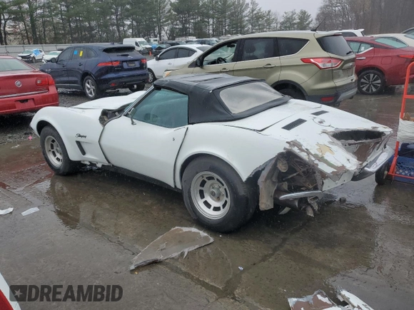 1972 Chevrolet Corvette with VIN 1Z67L2S515744, listed as a Copart auction lot 81115884 with 68,949 mi miles and Salvage title. Bid and sale history available at DreamBid. Image 2.