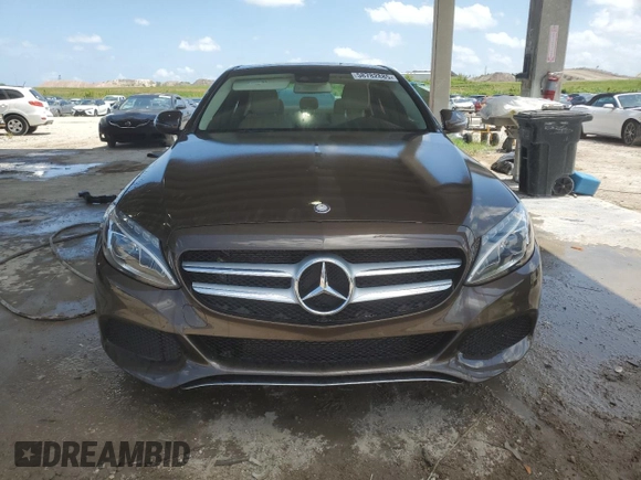 2016 Mercedes-Benz C 300 Luxury with VIN WDDWF4KBXGR139241, listed as a Copart auction lot 58782885 with Not provided miles and Salvage title. Bid and sale history available at DreamBid. Image 5.