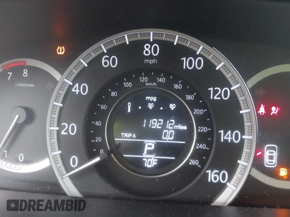 2013 Honda Accord EX-L with VIN 1HGCR2F82DA240843, listed as a IAAI auction lot 41932547 with 119,212 mi miles and . Bid and sale history available at DreamBid. Image 15.