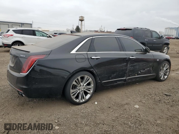 2018 Cadillac CT6 Sport AWD with VIN 1G6KP5R69JU132065, listed as a Copart auction lot 44691275 with 51,264 mi miles and Salvage title. Bid and sale history available at DreamBid. Image 3.
