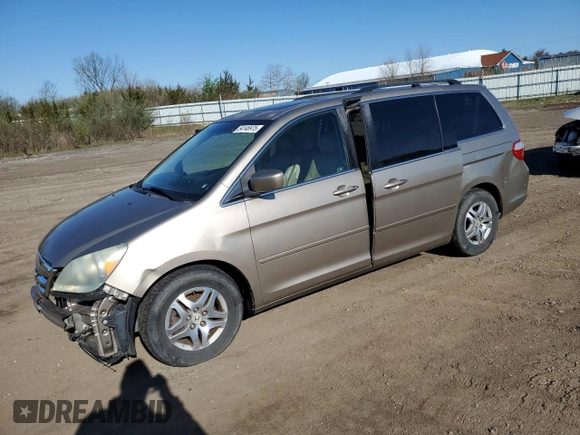 2007 Honda Odyssey EX-L with VIN 5FNRL38757B056657, listed as a Copart auction lot 54146975 with 172,157 mi miles and Clean Title. Bid and sale history available at carsss.com. Image 1.