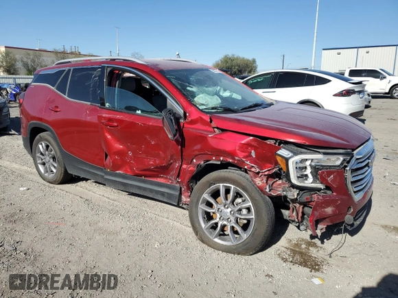 2022 GMC Terrain SLT with VIN 3GKALPEV1NL205690, listed as a Copart auction lot 58277575 with 71,080 mi miles and Salvage title. Bid and sale history available at DreamBid. Image 4.