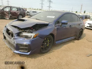2020 Subaru WRX STI with VIN JF1VA2E6XL9831538, listed as a Copart auction lot 59115015 with 55,068 mi miles and Salvage title. Bid and sale history available at DreamBid. Image 1.