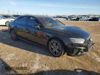 2021 Audi S4 Premium Plus with VIN WAUB4AF44MA027812, listed as a Copart auction lot 42295045 with 0 mi miles and Salvage Title. Bid and sale history available at carsss.com. Image 4.