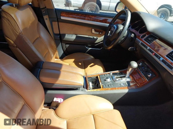 2008 Audi A8 with VIN WAULV94E98N011986, listed as a IAAI auction lot 41762596 with Not provided miles and . Bid and sale history available at DreamBid. Image 5.