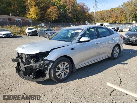 2017 Kia Optima LX with VIN KNAGT4L30H5153248, listed as a Copart auction lot 76112594 with 110,750 mi miles and Salvage title. Bid and sale history available at DreamBid. Image 1.