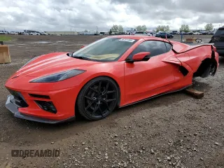 2024 Chevrolet Corvette 3LT z VIN 1G1YC2D44R5104325, wystawiony jako Copart lot #56761395 z przebiegiem 9 881 mil mil oraz Szkoda całkowita • Salvage title. Historia ofert i sprzedaży dostępna na DreamBid. Obrazek 1.