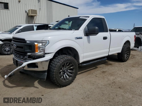 2020 Ford F-150 XL with VIN 1FTMF1CB7LKE65094, listed as a Copart auction lot 54452855 with 32,865 mi miles and Salvage Title. Bid and sale history available at carsss.com. Image 1.