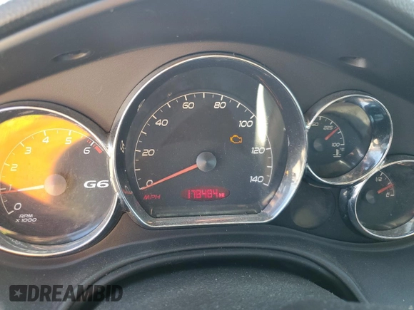 2006 Pontiac G6 6-Cyl z VIN 1G2ZG558364131914, wystawiony jako Copart lot #58775044 z przebiegiem 178 484 mil mil oraz Szkoda całkowita • Salvage title. Historia ofert i sprzedaży dostępna na DreamBid. Obrazek 9.