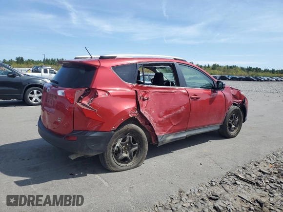 2015 Toyota RAV4 LE with VIN JTMBFREV9FD095949, listed as a Copart auction lot 56495555 with 167,519 mi miles and Salvage title. Bid and sale history available at DreamBid. Image 3.