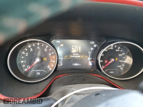 2019 Jeep Compass Trailhawk with VIN 3C4NJDDB8KT748104, listed as a Copart auction lot 87059844 with 112,934 mi miles and Salvage Title. Bid and sale history available at carsss.com. Image 9.