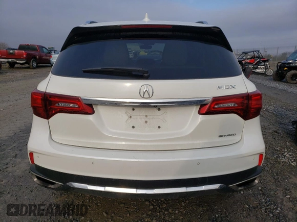 2017 Acura MDX w/Advance Pkg with VIN 5FRYD4H88HB036409, listed as a Copart auction lot 69837222 with 71,306 mi miles. Bid and sale history available at carsss.com. Image 6.