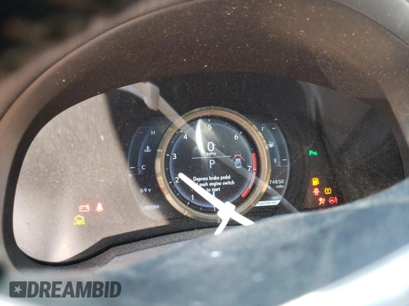 2016 Lexus RC 300 F Sport with VIN JTHSM5BC2G5001387, listed as a Copart auction lot 56324235 with 74,850 mi miles and Salvage title. Bid and sale history available at DreamBid. Image 9.