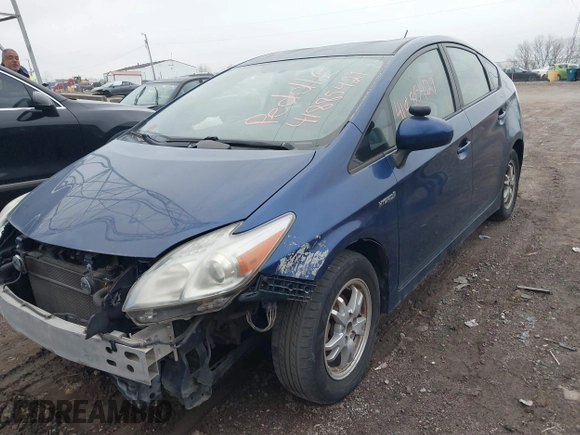 2010 Toyota Prius II with VIN JTDKN3DU8A0212722, listed as a IAAI auction lot 41885429 with 196,645 mi miles. Bid and sale history available at carsss.com. Image 2.