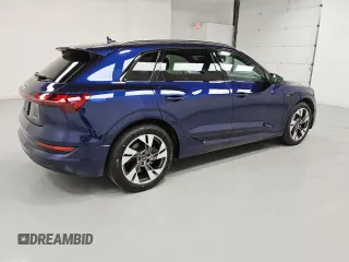 2022 Audi e-tron Premium with VIN WA1AAAGE4NB022730, listed as a Copart auction lot 56118575 with 47,680 mi miles and Clean title. Bid and sale history available at DreamBid. Image 3.