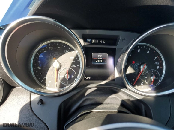2017 Mercedes-Benz SLC with VIN WDDPK3JAXHF127029, listed as a Copart auction lot 81070644 with 47,521 mi miles and Salvage Title. Bid and sale history available at carsss.com. Image 9.