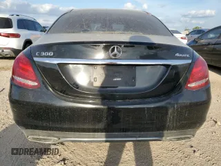 2017 Mercedes-Benz C 300 with VIN WDDWF4KB5HR232055, listed as a Copart auction lot 52674055 with 124,598 mi miles and Salvage Title. Bid and sale history available at DreamBid. Image 6.