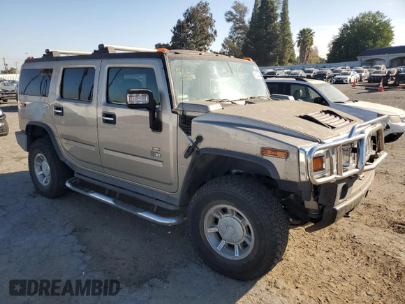 2006 Hummer H2 with VIN 5GRGN23U96H100245, listed as a Copart auction lot 85813544 with 0 mi miles and Salvage Title. Bid and sale history available at carsss.com. Image 4.