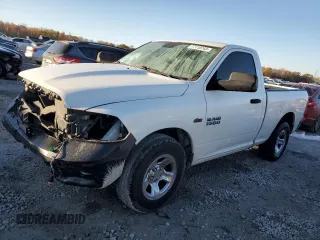 2014 Ram 1500 Express with VIN 3C6JR6AG0EG161001, listed as a Copart auction lot 62123364 with 207,641 mi miles and Salvage title. Bid and sale history available at DreamBid. Image 1.