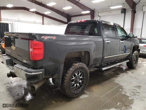 2015 Chevrolet Silverado 2500HD LTZ with VIN 1GC1KWE89FF162859, listed as a Copart auction lot 49838625 with 0 mi miles and Salvage Title. Bid and sale history available at carsss.com. Image 3.