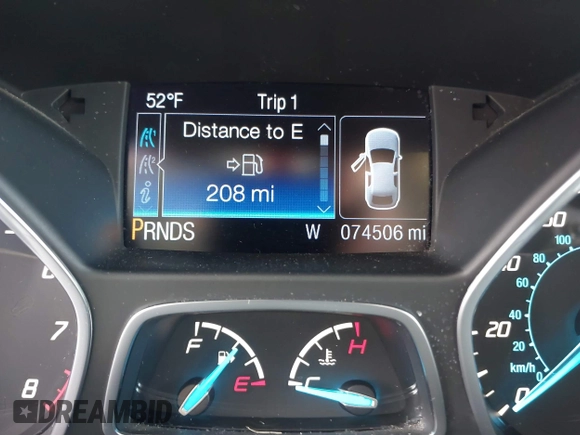 2014 Ford Escape SE with VIN 1FMCU0GX1EUB23743, listed as a IAAI auction lot 40893420 with 74,506 mi miles. Bid and sale history available at carsss.com. Image 14.