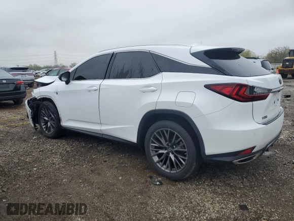 2020 Lexus RX 350 F Sport Performance with VIN 2T2YZMDA5LC223966, listed as a Copart auction lot 54944185 with 62,392 mi miles and Salvage title. Bid and sale history available at DreamBid. Image 2.