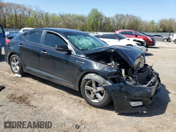 2014 Kia Optima LX with VIN 5XXGM4A71EG281270, listed as a Copart auction lot 52617445 with Not Provided miles and Salvage Title. Bid and sale history available at carsss.com. Image 4.