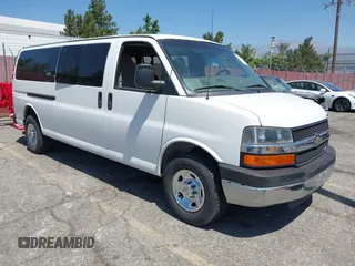 2011 Chevrolet Express Passenger 1LT with VIN 1GAZG1FG1B1104810, listed as a IAAI auction lot 42675746 with 16,391 mi miles and . Bid and sale history available at DreamBid. Image 1.